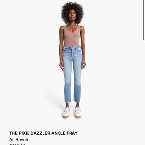 MOTHER Pixie Dazzler Ankle Fray Au Revoir SZ 27